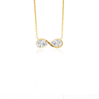 Infinity Toi Et Moi Necklace - 14 / Diamond / 14K
