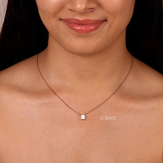 Radiant Bezel Mangalsutra - Rose Gold / 0.50ct / 18K