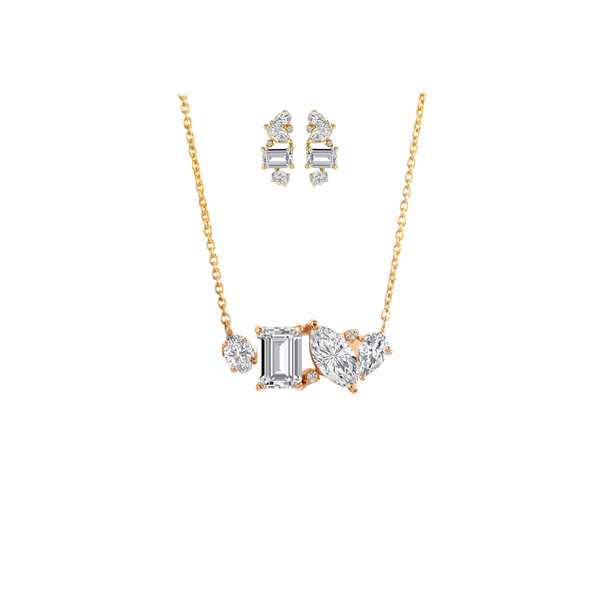 The Collective Cuts Necklace & Earrings Set
