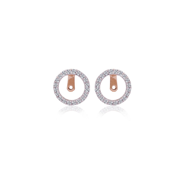 Round Diamond Ear Jacket