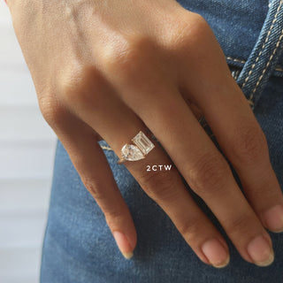 Classic Diamond Toi Et Moi Ring