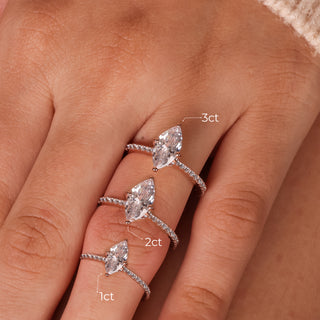 Cube Marquise Ring