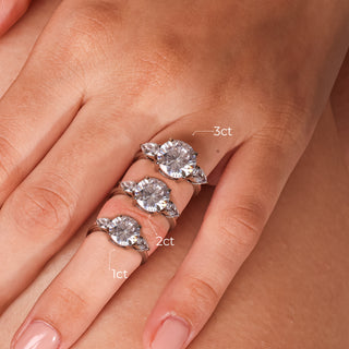 Three Stone Round Ring