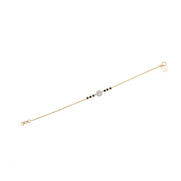 Halo Solitaire Mangalsutra Bracelet