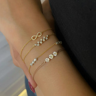 Diamond Cluster Bracelet