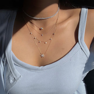 Double Layer Snowball Necklace