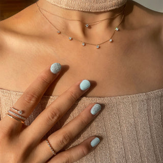Double Layer Snowball Necklace