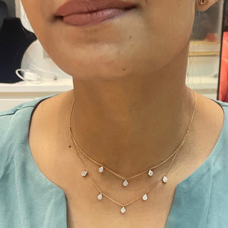 Double Layer Teardrop Necklace