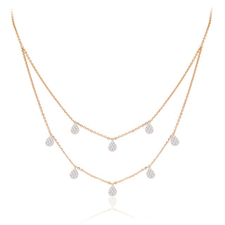 Double Layer Teardrop Necklace