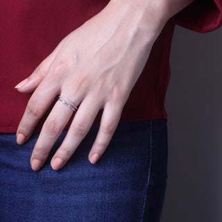 Double Stack Diamond Ring