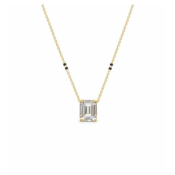 Emerald Prong Mangalsutra