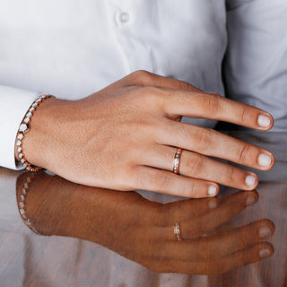 Faceted Gold Men’s Ring