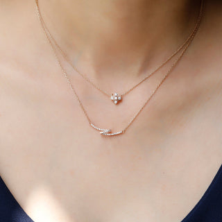Five Stone Pendant Necklace