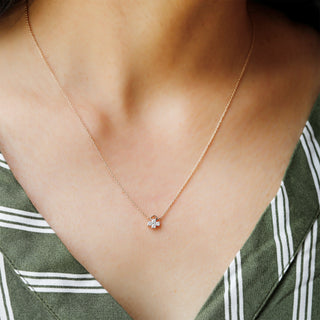 Four Stone Pendant Necklace