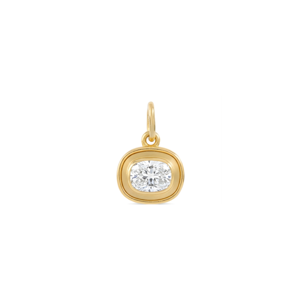 Cushion Gold Frame Pendant