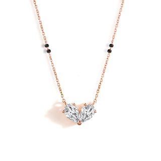 Heart Love Mangalsutra - 14K / Diamond / 14