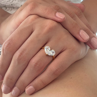 Diamond Heart Toi Et Moi Ring