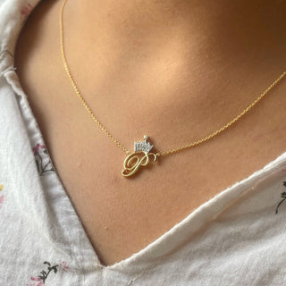 Name Necklace with Crown
