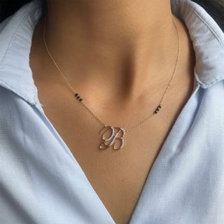 Initial 1 Cursive Letter Mangalsutra