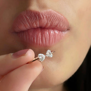 Kissing Hearts Ring