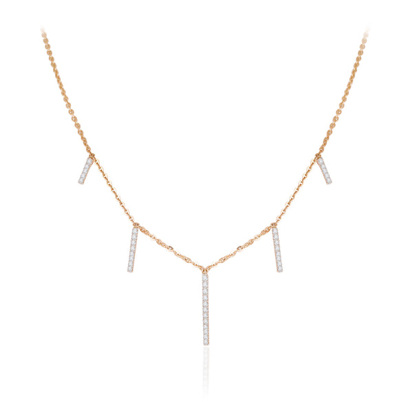 Multi-Barlet Charm Necklace