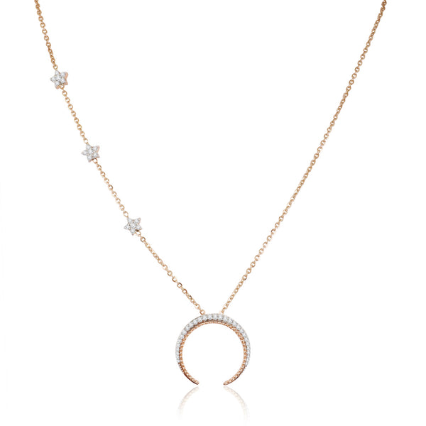 Orion Belt Moon Necklace