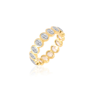 Oval Bezel Band Ring - Rings