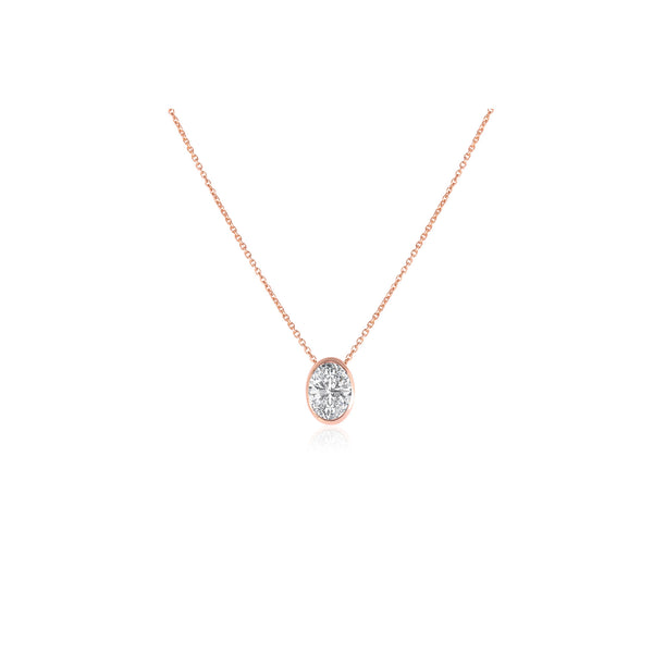 Oval Bezel Necklace