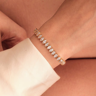 Oval Bezel Tennis Bracelet