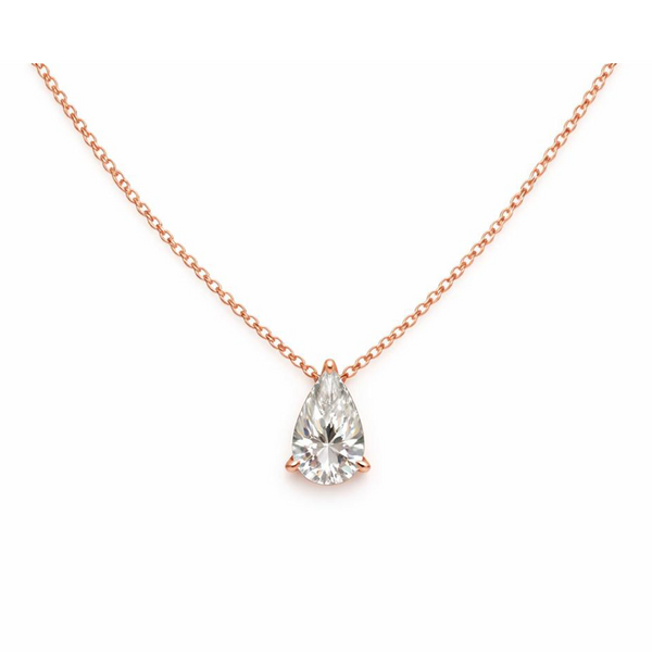 Pear Prong Necklace