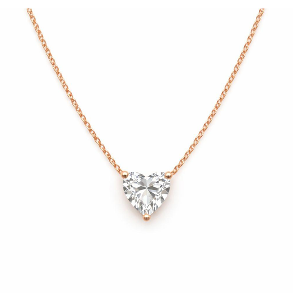 Heart Prong Necklace