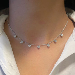 Round 1ct Charm Necklace