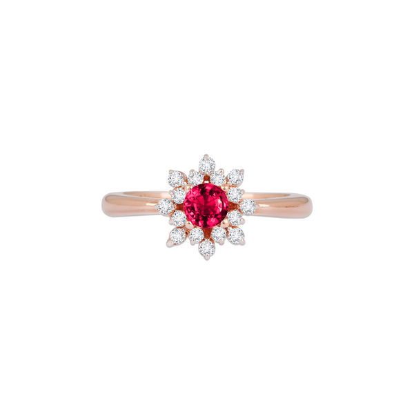 Ruby Bloom Ring
