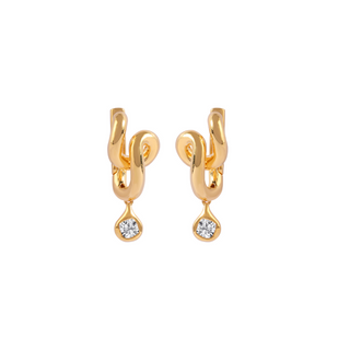 Sculpted Cushion Dangler Earrings
