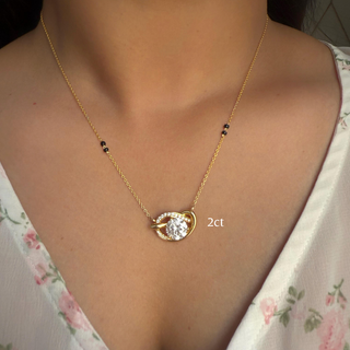 SculptedRoundKnotMangalsutra