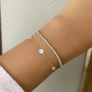 Skylight Diamond Disc Bracelet