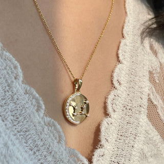 Star Sign Coin Necklace