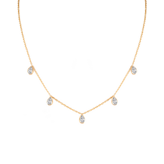 Pear 1ct Charm Necklace