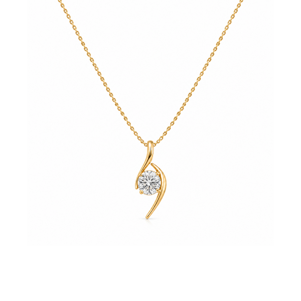 Swivel Diamond Pendant Necklace