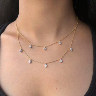 Double Layer Teardrop Necklace