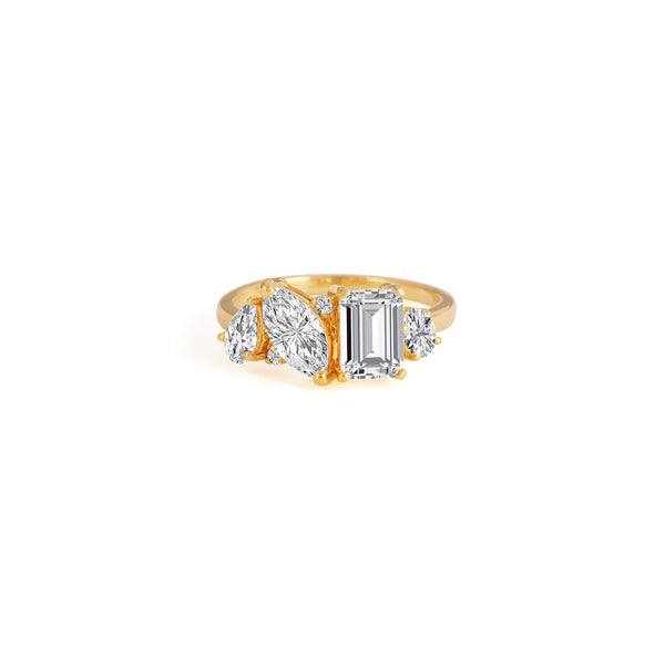 The Collective Cuts Solitaire Ring