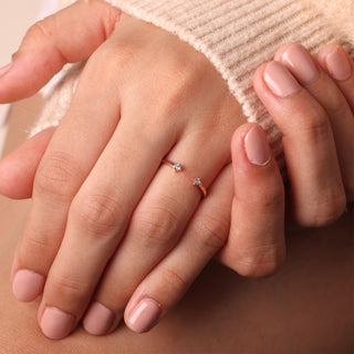 Twin Open Band Ring