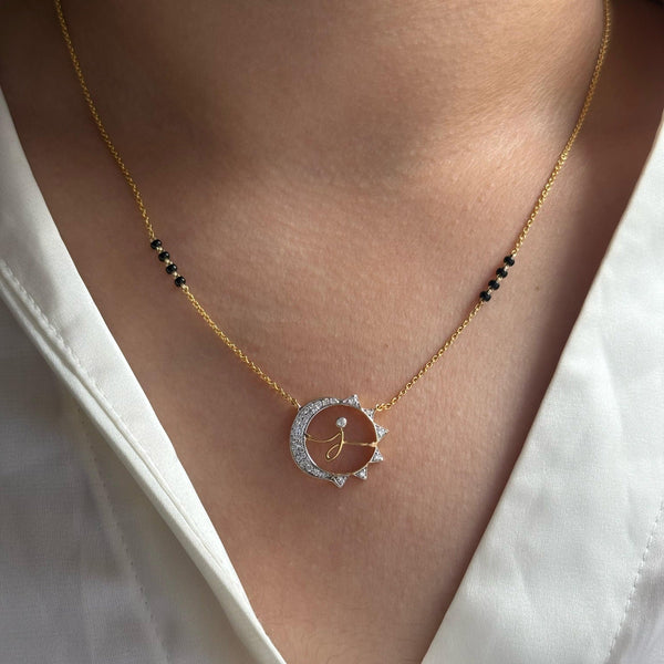 Tula One Letter Mangalsutra