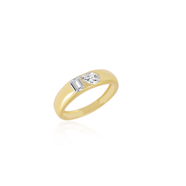 Women's Toi Et Moi Band Ring