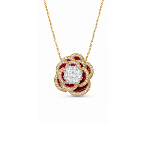 Rose Octagon™ Pendant Necklace