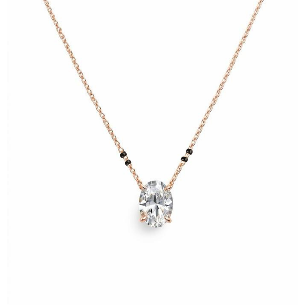 Oval Prong Mangalsutra