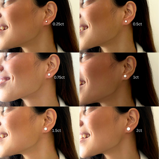 Round Prong Diamond Studs