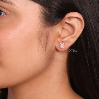 Radiant Halo Diamond Studs