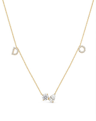 Lab Grown Diamond Personalised Paradoxical Love Necklace