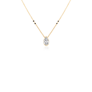 Pear Bezel Mangalsutra